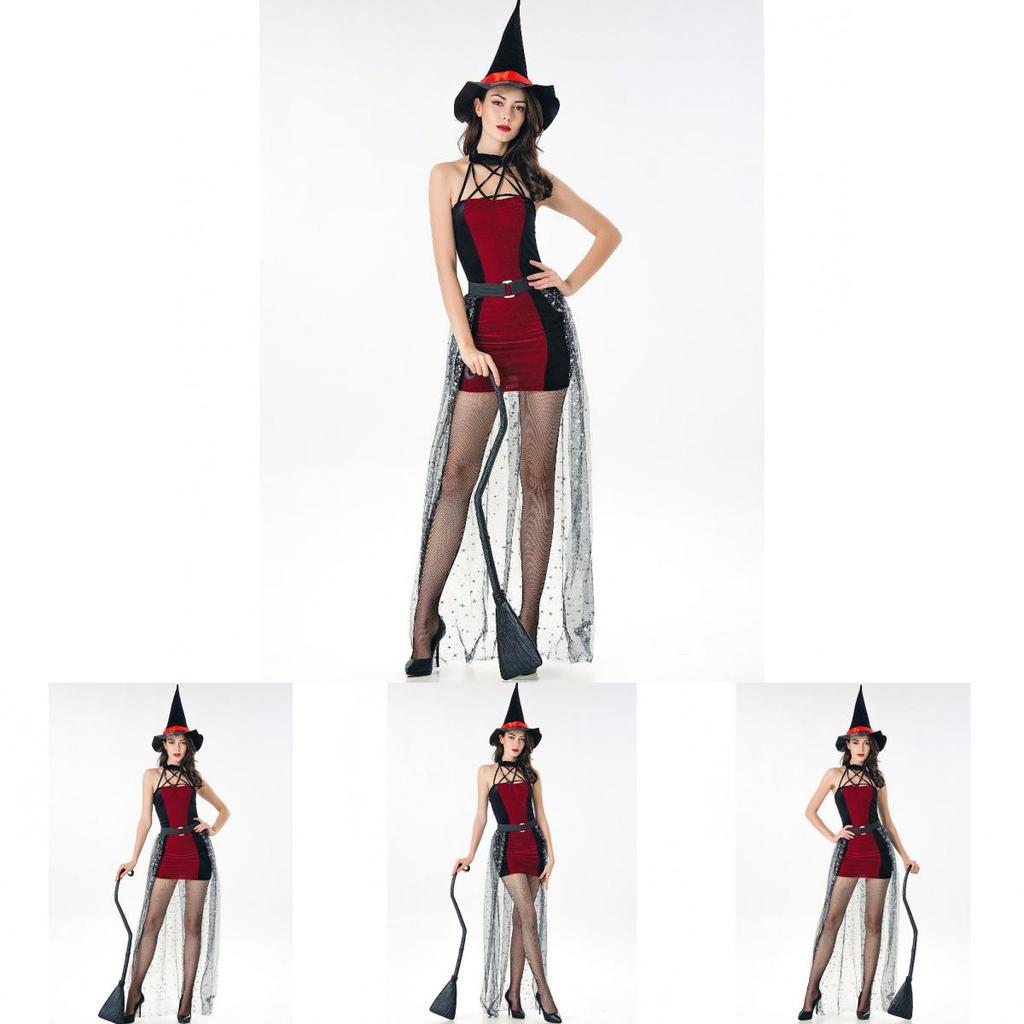 Alluring Witch Queen Costume For Women Featuring Comfortable Polyester Blend Fabric