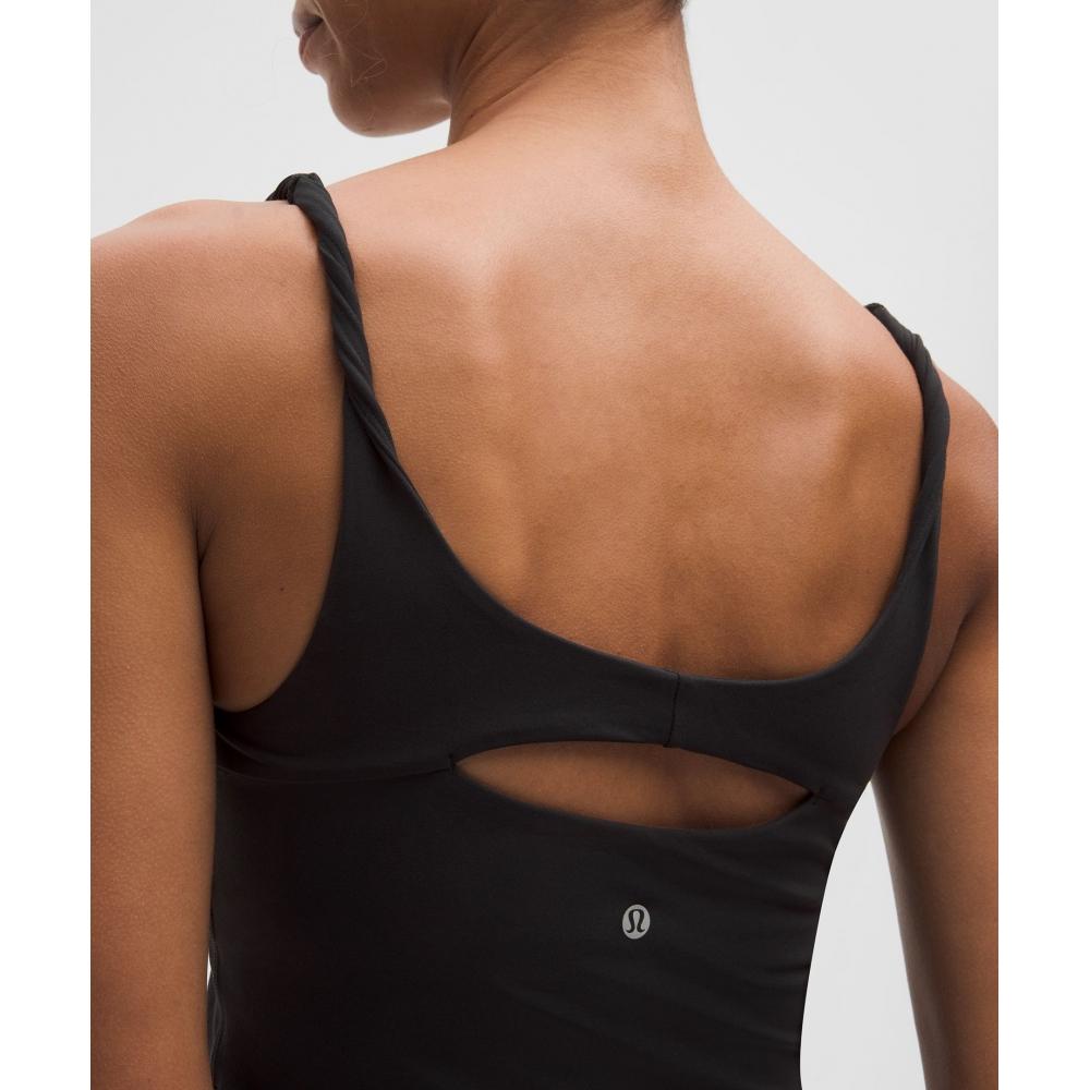Lululemon Align  Twist Strap Cropped Tank Top  Light Support  B C Cup BlaCk