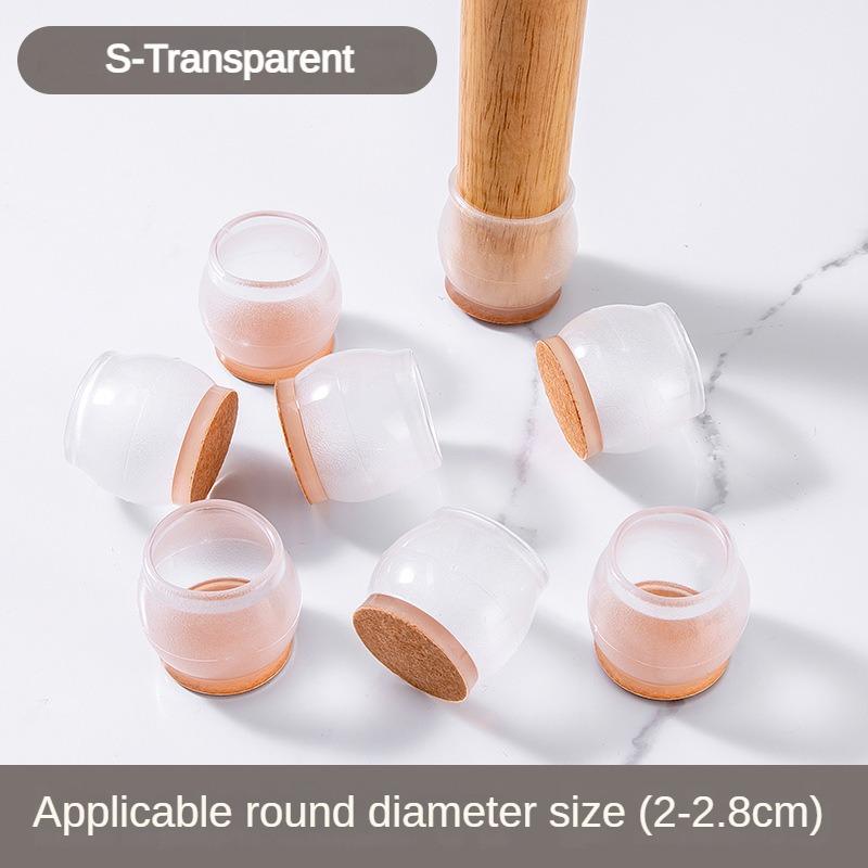 

16/8/4Pcs Silicone Non-Slip Legs Pads Thick-soled Furniture Sofa Anti-noise Feet Cover Wood Floor From Scratches Protectors Mat 4 Pc