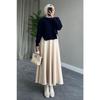 Scuba Skirt Beige