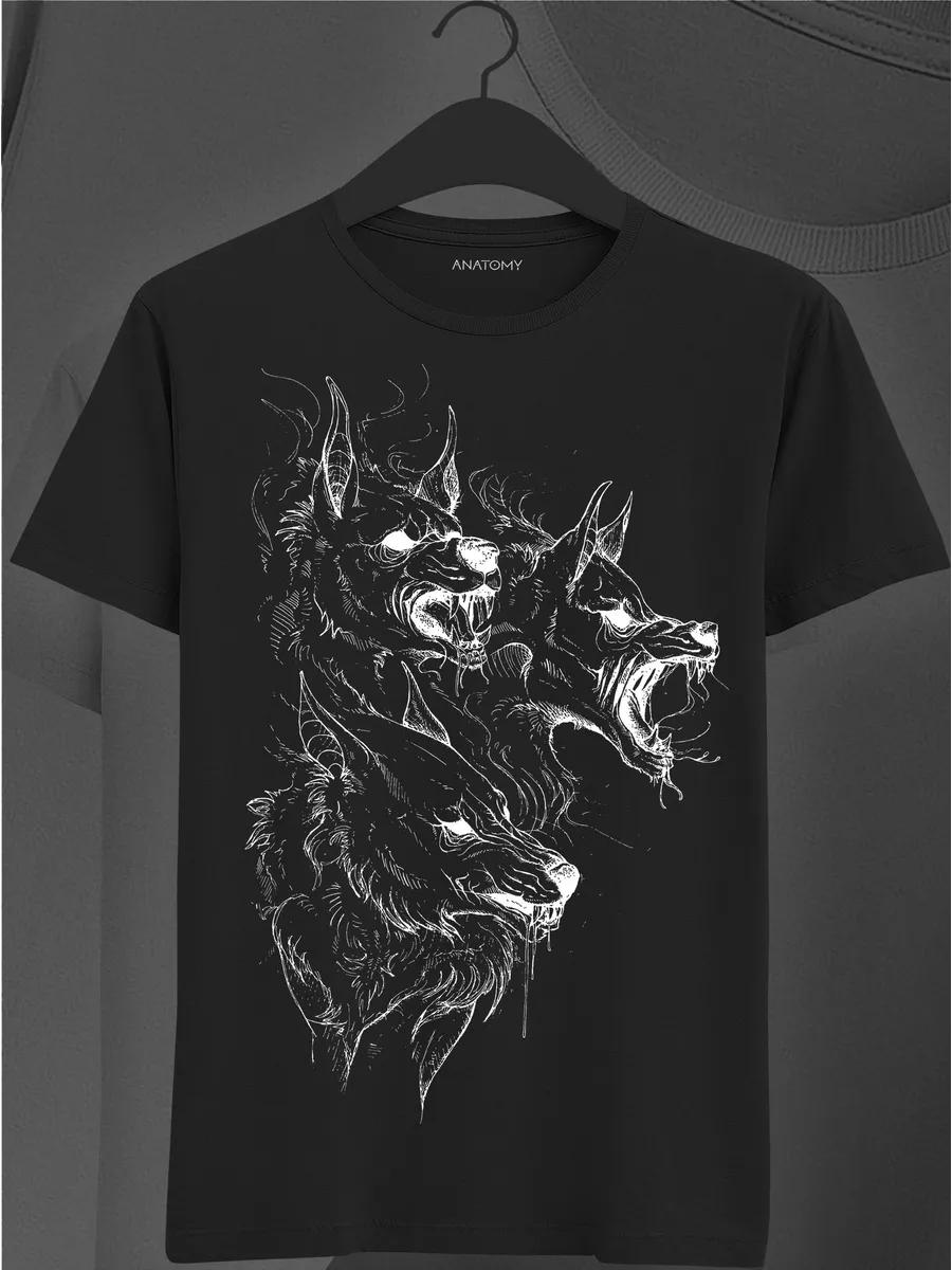 Blue medic T-shirt with print S