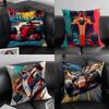 Racing Cool Cushion Cover Pillowcase Ultra Soft Skin Friendly Fabric Cloud Like Comfort  Concealed Zipper