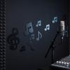 3D Look Mirror Wall Sticker Mirror Finish Wall Art Decal Music Note Wall Sticker  Wall Background