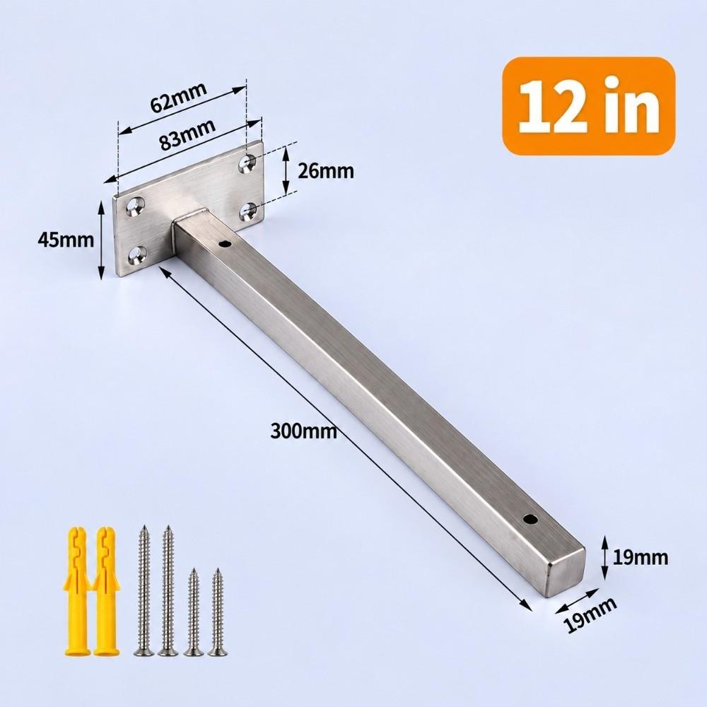 L Shape Floating Shelf Bracket Heavy Duty DIY Shelf Board Hanging Wall Bracket Home Storage