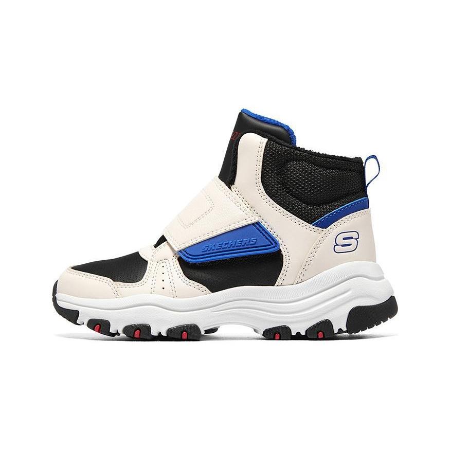 (GS) Skechers I-Conik Boots Beige Black Blue Kids 8701647L-NTMT EU 32