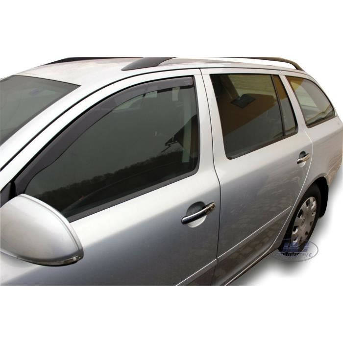 J&J AUTOMOTIVE | Heko Deflecteurs d'air Déflecteurs de Vent Pour Skoda Octavia 2, 2004-2012