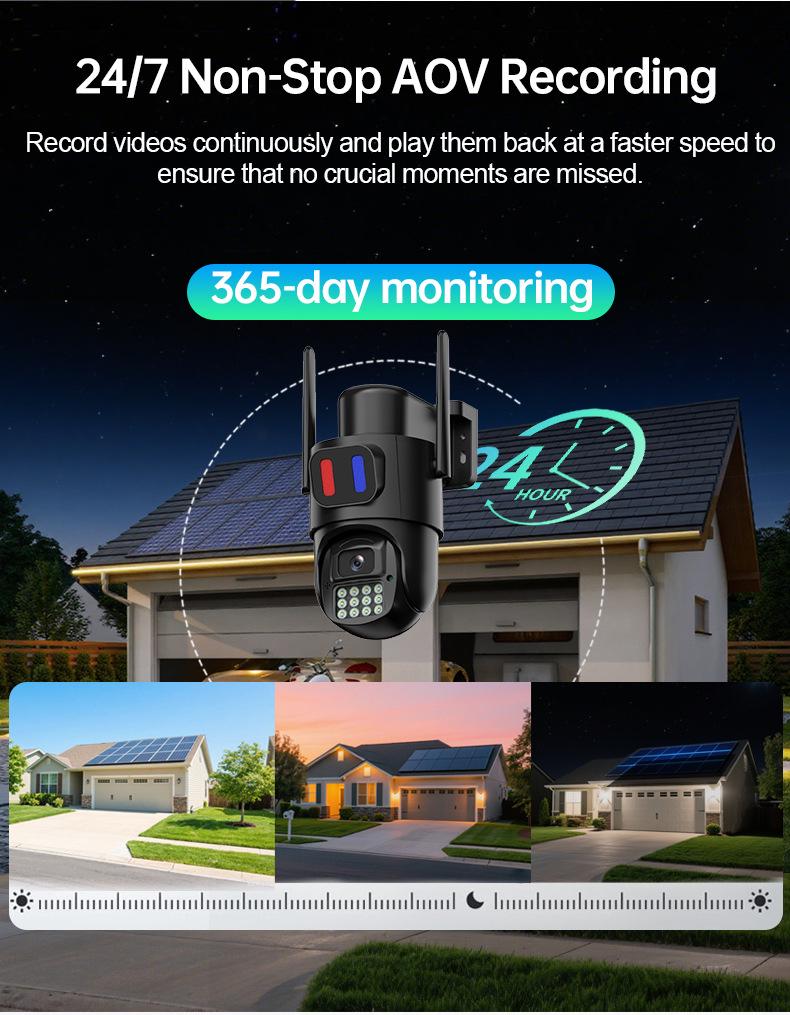 4G Outdoor Solar HD Camera with 5MP Smart Monitoring