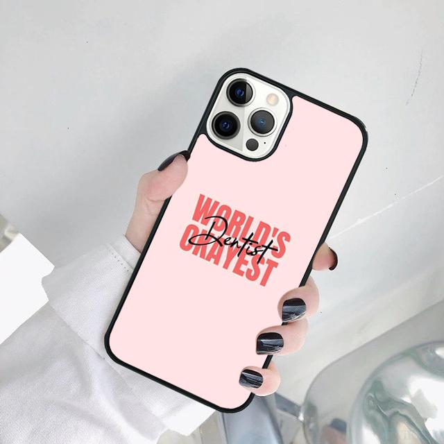 Funny Dental Dentist Quotes Phone Case Cover For iPhone 17 Air 15 Pro MAX 16 Plus 14 12 11 13 coque