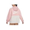 Nike Color Block Logo Print Zip-Up Hoodie Women Jackets Pink DZ3036-630