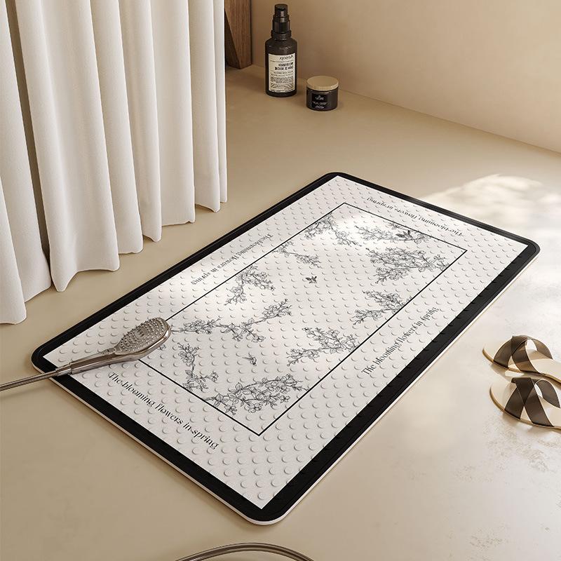 Bathroom Anti-slip Floor Mat for Shower Special for Children and Elderly People Bathing Anti-fall Mat for Bathroom with Suction Cup Massage Foot Mat