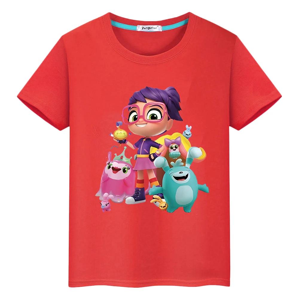 

Abby Hatcher Print cartoons 100%Cotton T-shirt boy girl clothes anime Tees pride tshirt Summer Short Cute Tops y2k kids Day gift 100 червоний