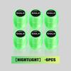 4PCS Car Luminous Tire Valve Cap Fluorescent Night Glowing Decor For Volkswagen VW Tiguan Scirocco Sagitar Magotan 4 5 6 7 MK4 xn9