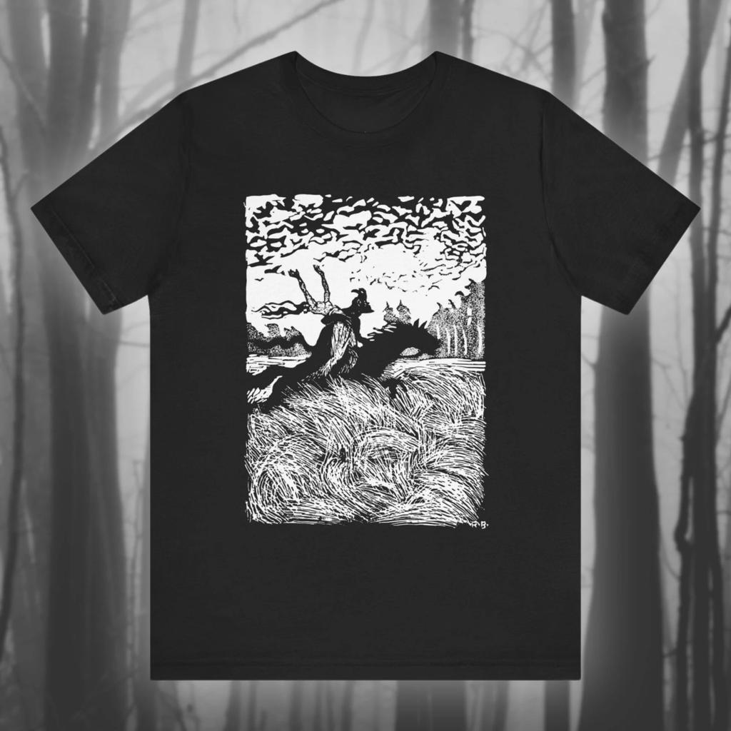 Folk Song Robert Buzinski T-shirt Vintage Shirt Creepy Art Voodoo T-shirt Witch Gothic Fashion Unisex Jersey Short Sleeve Tshirt