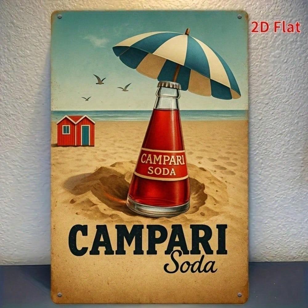 Vintage Metal Soda Sign Bar Wall Decor Retro Tin Poster