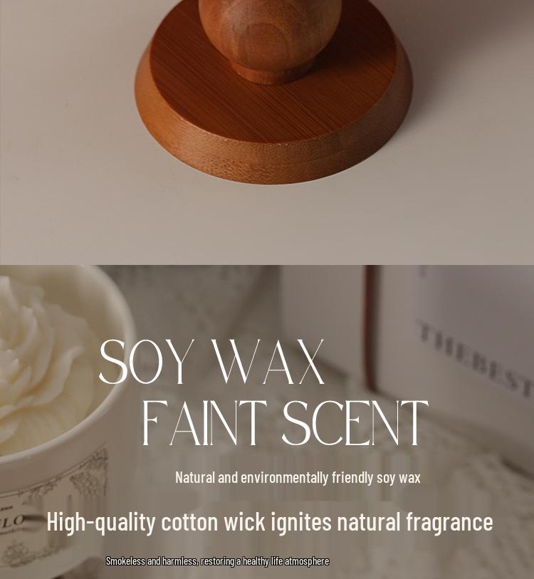 Premium Camellia Scented Candle Gift Set - Soy Wax Wedding Decoration, Birthday & Party Favor.