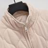 Giacca da Donna Invernale Vintage Tasche Larghe Imbottita in Cotone Cappotto Moda Autunnale Parka Capospalla Femminile Streetwear Top Casual