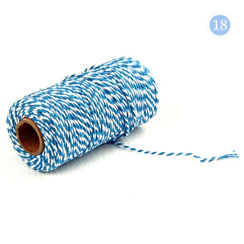 100 Meter 2 mm Baumwoll-Bäckerschnur, Baumwollkordel, Seil für Heimdekoration, handgefertigte Weihnachtsgeschenkverpackung, Basteln, DIY-Geschenkpapier