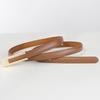 Korean Women's Slim Leather Belt for Dresses & Skirts - Retro Style, Versatile & Stylish