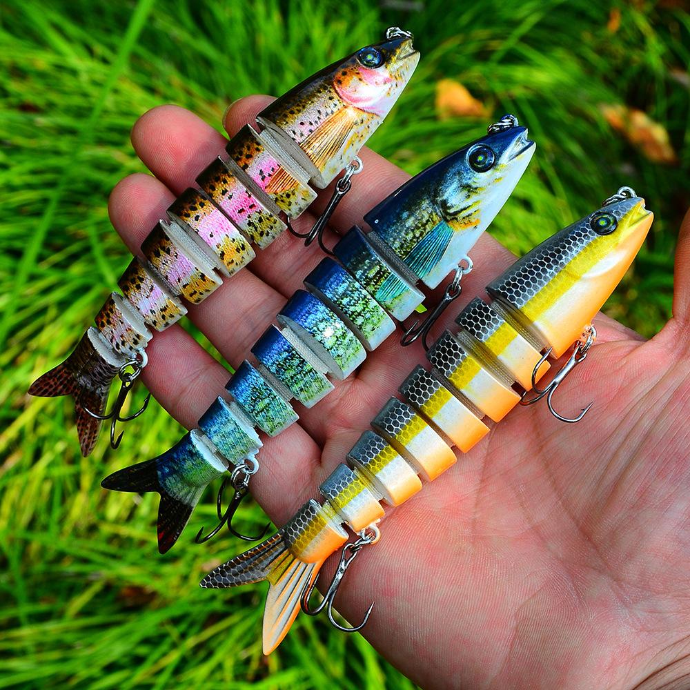 1Pc Trout Bait Fishing Lures 13cm 19g Jointed Minnow Bait Fishing Tackle Lures Wobbler