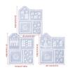 Festival Sturdy Silicone Christmas House Moulds Easy to Use Portable Craft Supplies for Home or Office Decoration