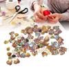 100pcs Assorted Colors Wood Buttons 1.18in Long Animal Buttons Craft Buttons  DIY Decoration