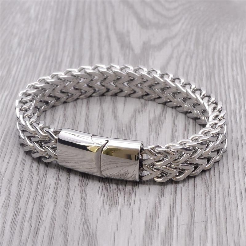 Fashion Stainless Steel Bracelet Hip Hop Punk Bracelet For Men Party Jewelry