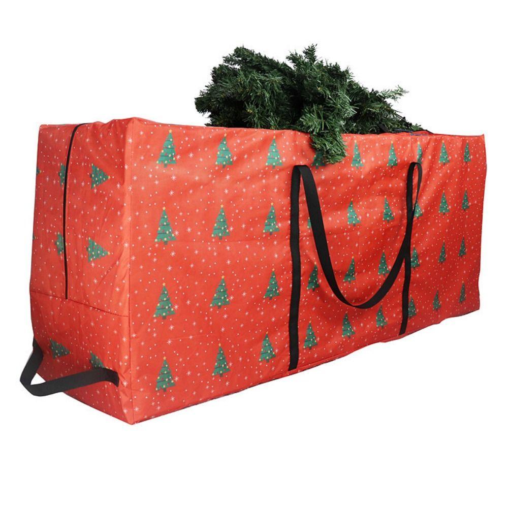 Oxford Cloth Christmas Storage Bag Dustproof Quilt Clothes Organizer  Easy Carrying and Transport