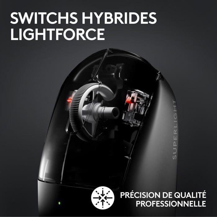Souris De Jeu - Logitech - G PRO X SLT 2 LS - Blanc - Mécanisme De Ressort - Filaire