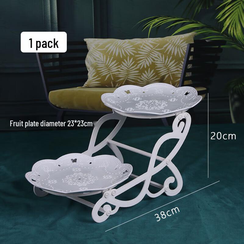 Europäischer Stil Doppelschichtiger Dessert-Präsentationsständer