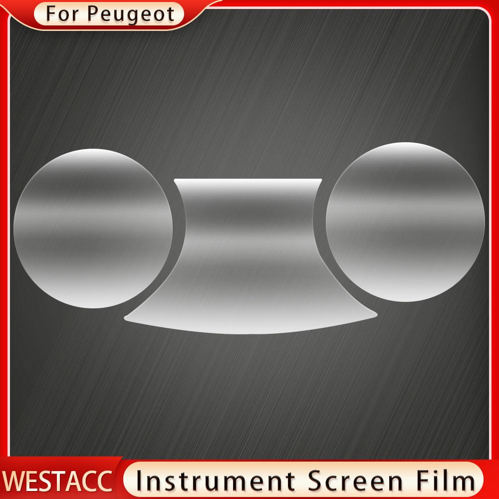 Car Dashboard Sticker Instrument Panel Screen Protective Film Sticker for Peugeot 3008 Screen Protector