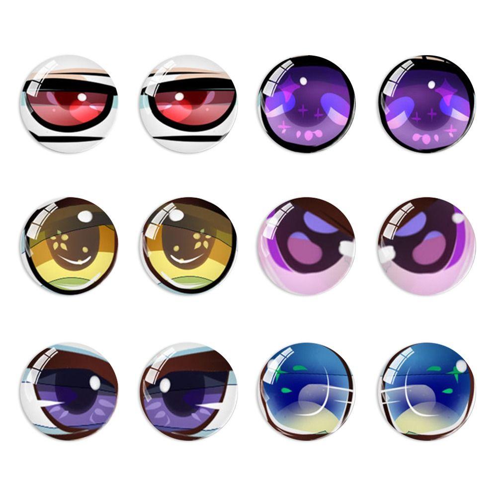 20pcs/10 paires Yeux en Cristal pour Marionnettes en Plastique Yeux en Cristal pour Poupées Outils de Bricolage Accessoires de Poupée DIY