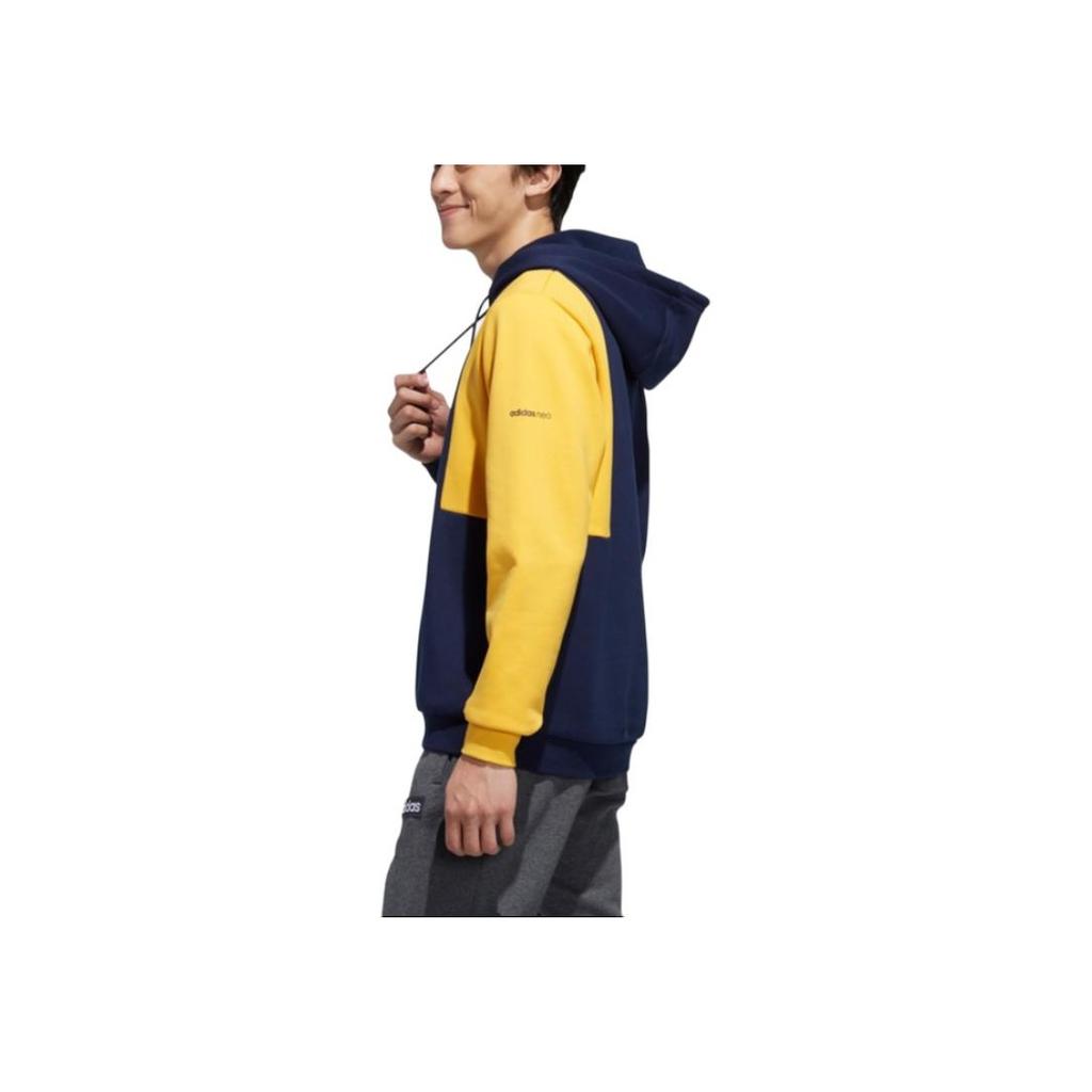 Adidas Neo Color-Block Oversized Hoodie Men Tops Collegiate-Navy Blue EI4358
