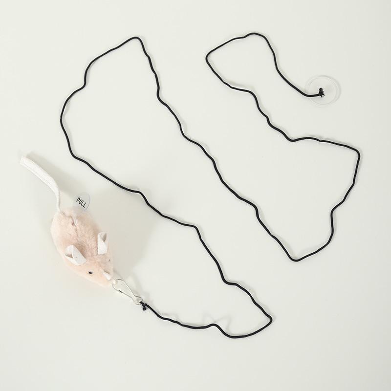 Elektrische Simulation einer kleinen Maus, die Geräusche macht, Kätzchen, Haushalt, Teaser-Stick, Katzenspielzeug, Selbstunterhaltendes Puzzlespielzeug