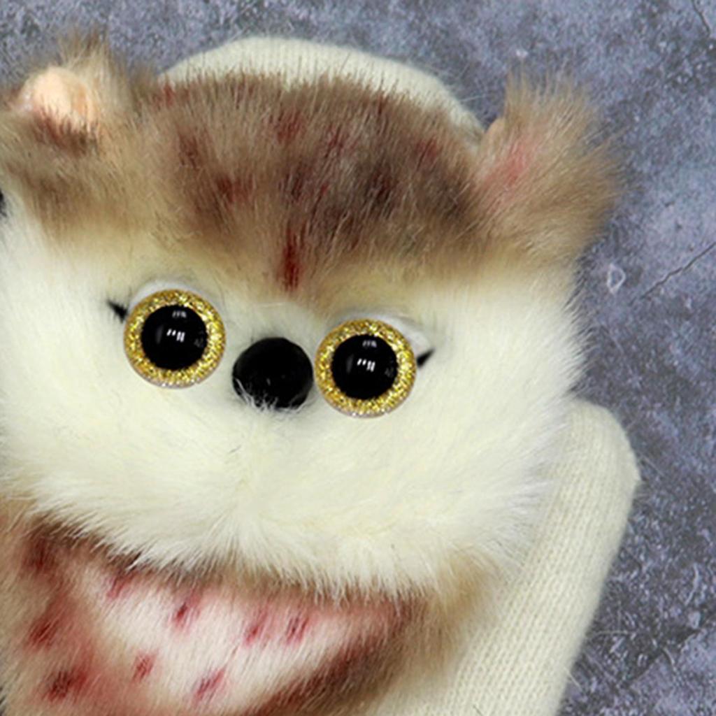 Cute Knitted Winter Warm Mittens for Women Cartoon Full Finger Gloves