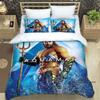 The *Aquaman* fantasy movie duvet cover and pillowcase bedding set is the perfect choice for decorating boys' and girls' bedroom