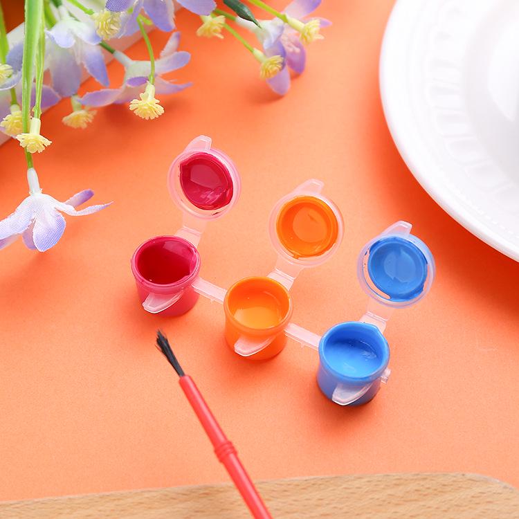 3ml Triple-Color Acrylic Paint Set for Kids' DIY Doll and Hand Painting