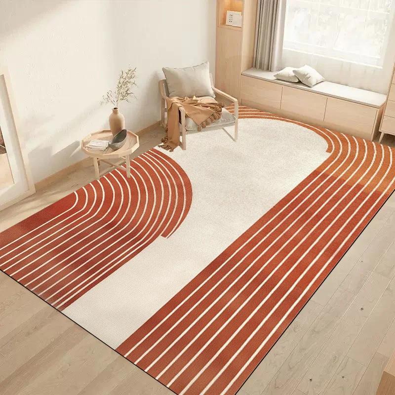 Colorful Geometric Kids Rug Washable Non-Slip Soft Carpet for Children's Room Bedroom Play Area Floor Mat Home Decor