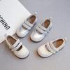 Girls' Small Leather Shoes 2025 New Princess Style Soft-soled Single Shoes Summer with Skirts Silver Beanie Shoes Children's Shoes
