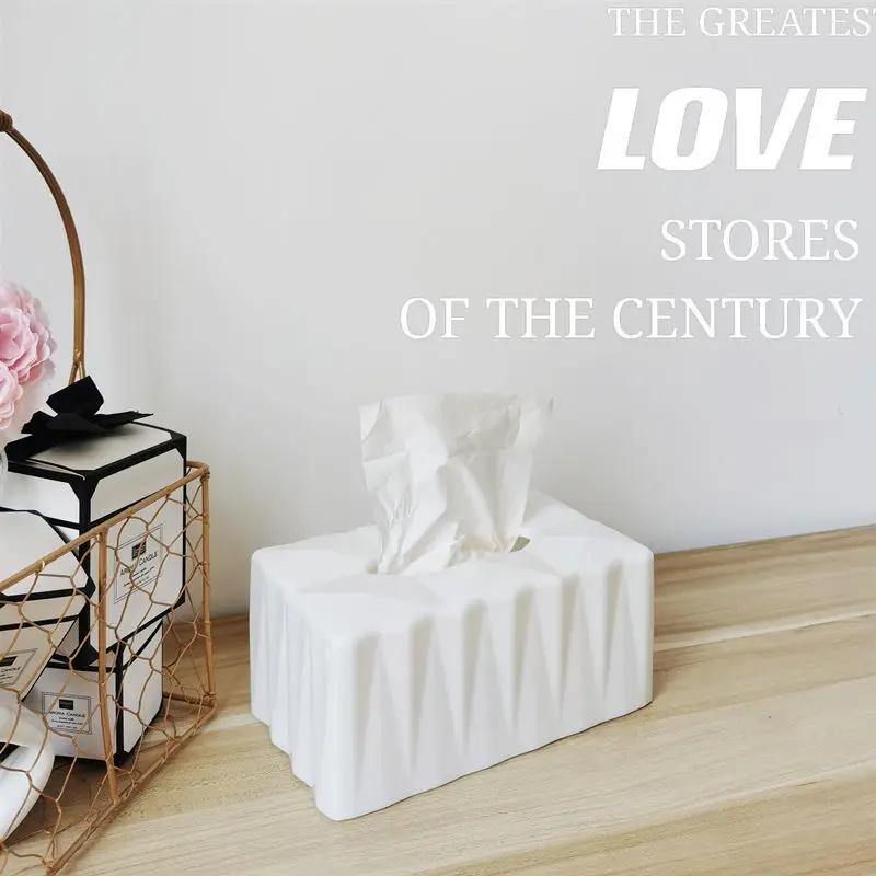 

Роскошные золотые коробки для салфеток, держатель для салфеток, кухонная коробка для салфеток, квадратный контейнер, пластиковый настольный чехол для бумаги белый