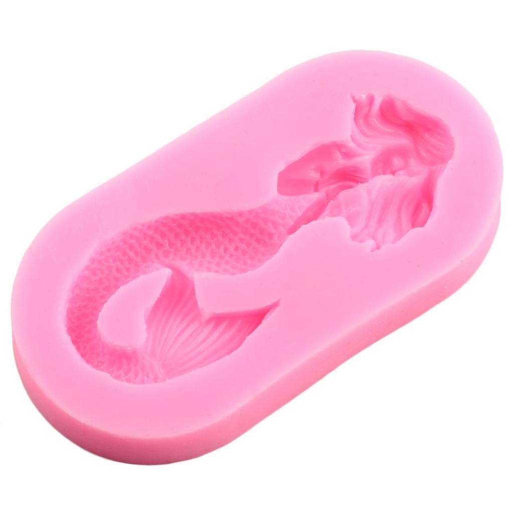 Mermaid Silicone Mold Fondant Cake Decorating Tools Fishtail Chocolate Mould Birthday Wedding Gumpaste Sugarcraft Baking