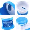 Portable Hand Crank Manual Ice Crusher Shaver Snow Cone Maker Machine Household Kitchen Tool