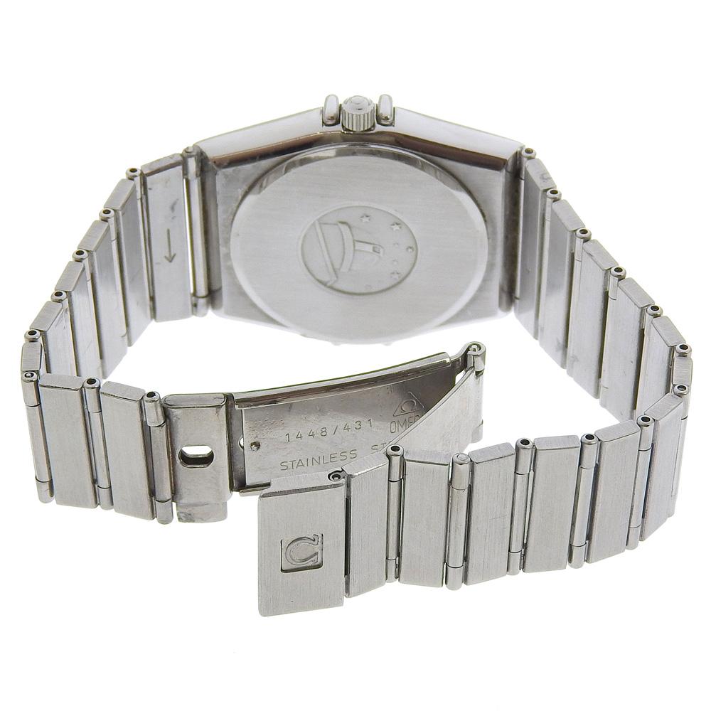 Omega Constellation Watches 1510.30 Date beigeDial Stainless Steel Quartz Analog Display Mens Used