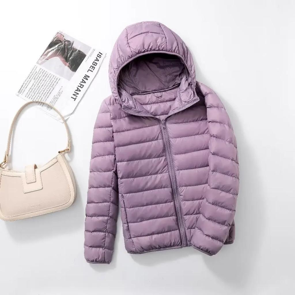 Women Puffer Jackets Plus Size Hooded Female Ultra Lightweight Packable Down Coats