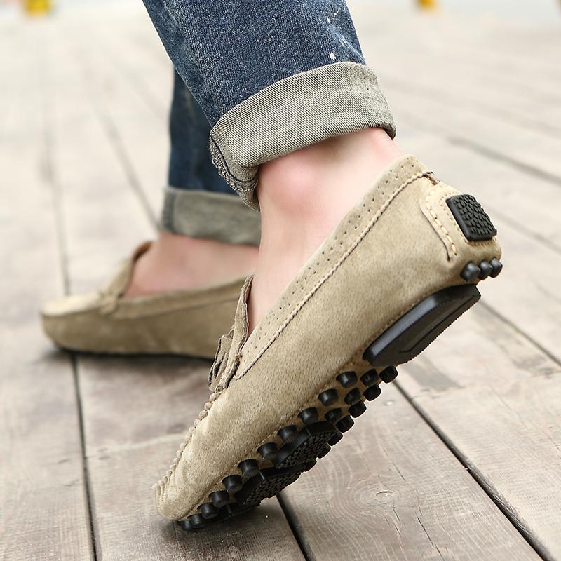 Ležérní boty pánské slip on mokasíny kožené boty pánské Móda 2024