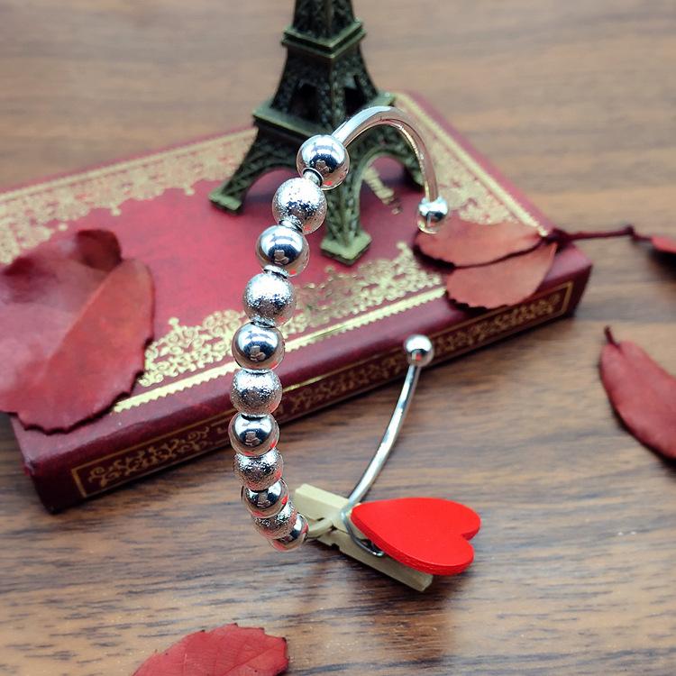 Korean Version of Fashionable Silver Girls' Bell Bracelet, Transfer Bead Bracelet, Round Head, Simple and Versatile Bracelet with Jewelry