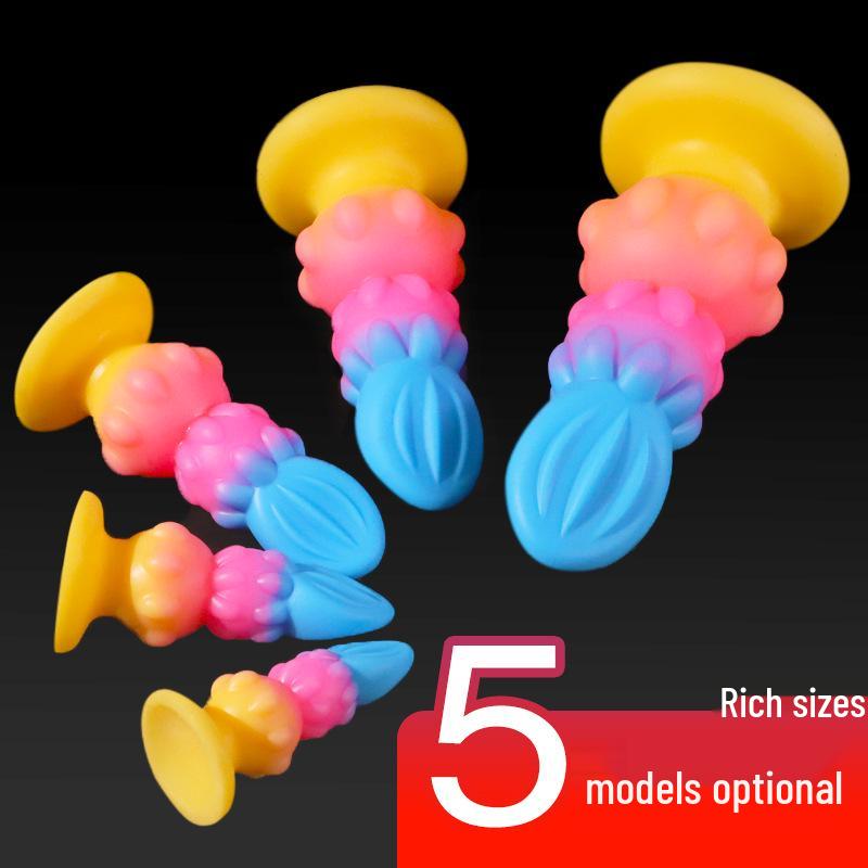 Colorful Calabash Flower Anal Plug - Unisex Self-Stimulator for Adult Intimacy