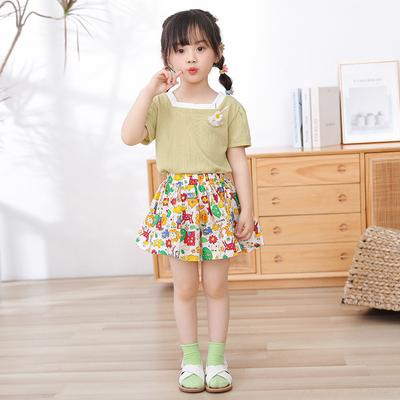 Pantaloni scurti simpli din bumbac copii vara fete pantaloni scurți florali dulci