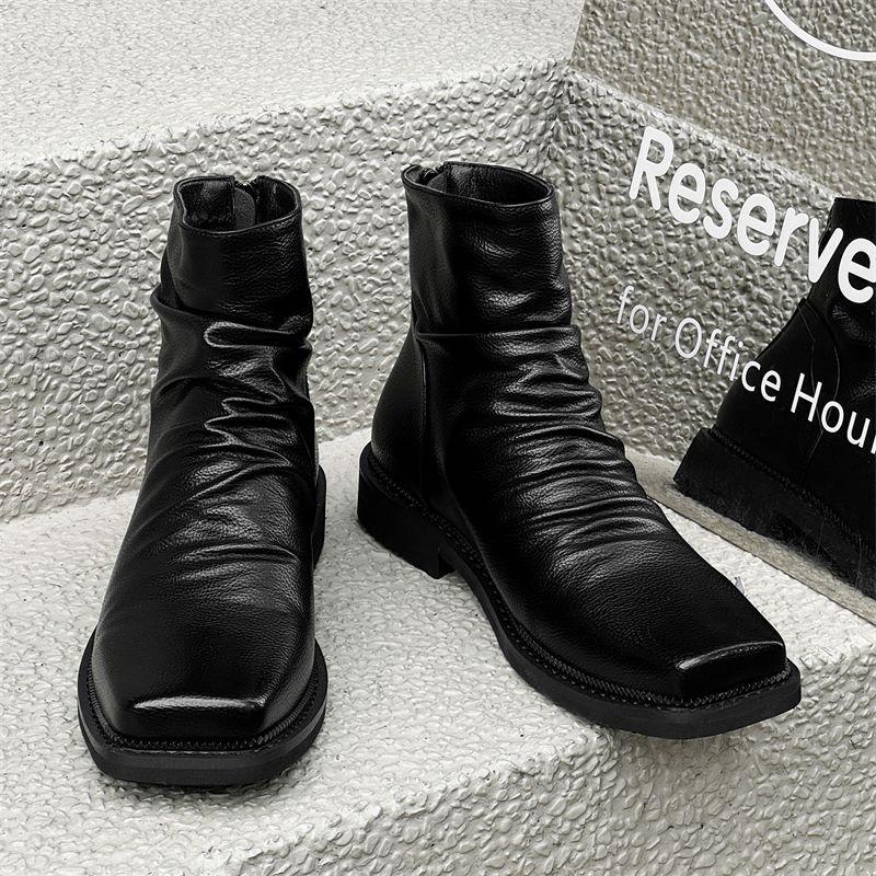 British Martin Boots Men`S Rear Zipper