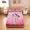 3pcsK-Pop Demon Hunters Printed Chipless Quilt Set Multi Size Bed Cover Bedroom Bedding Holiday Decoration
