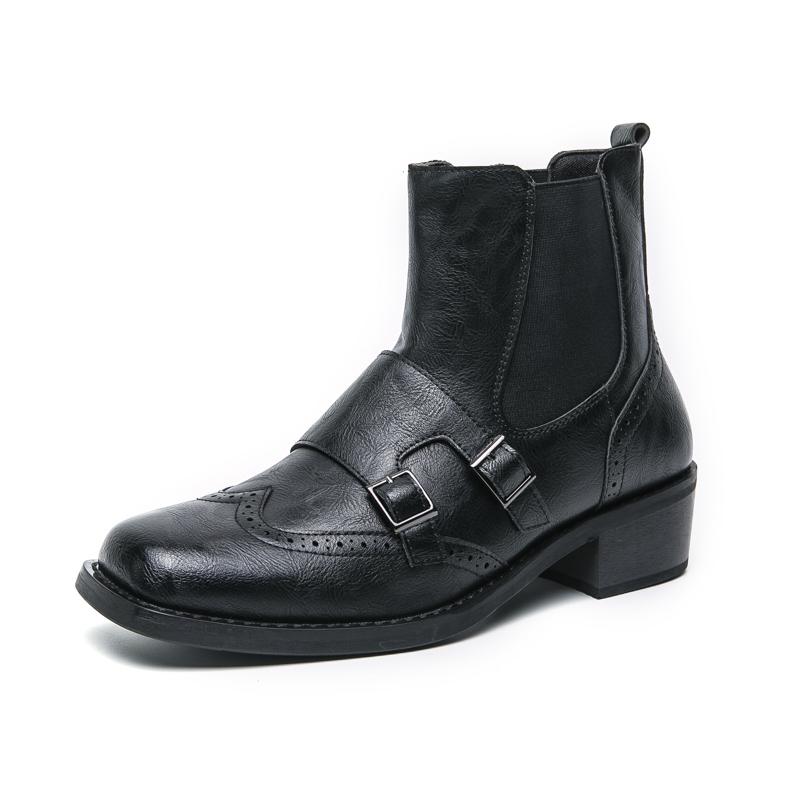 Winter  Men'S High Top Workwear Shoes High-Quality Thick Soled Retro Men'S Business Ankle Boots Classic Casual Shoes